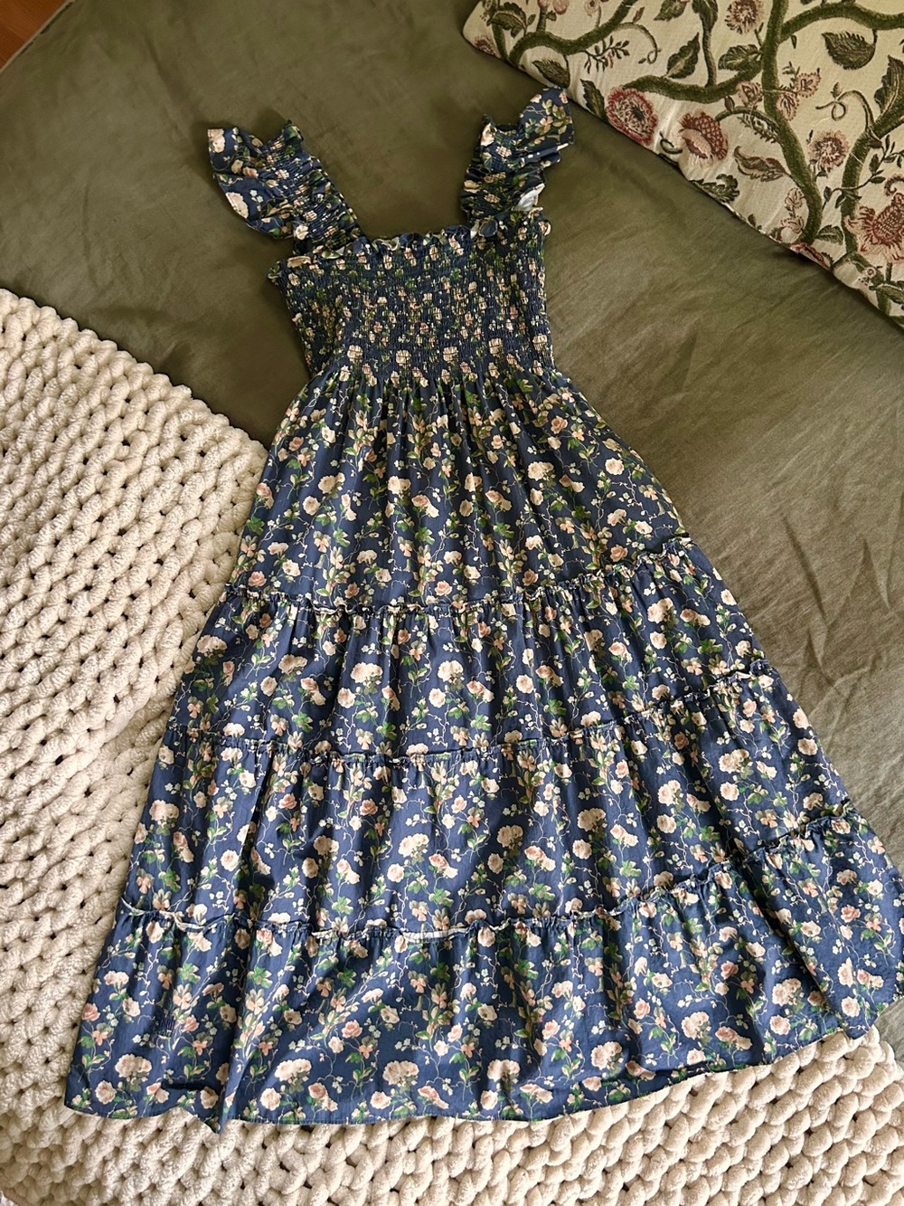 Hill House The Nap Dress in Navy Bluebonnet